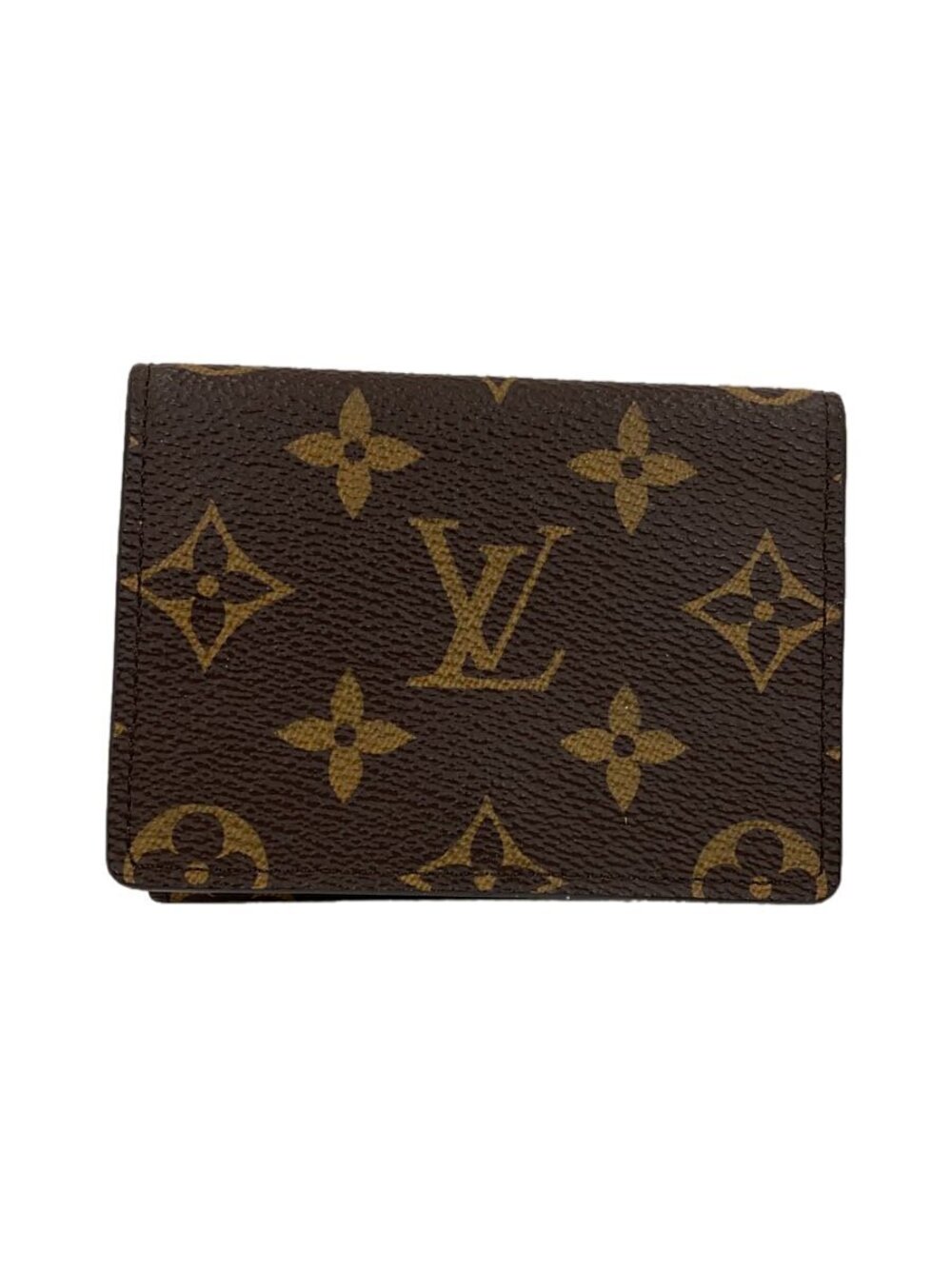 LOUIS VUITTON Envelope Wallet Carte de Visite Monogram Canvas Brown